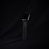 minimal X Apple Watch Uyumlu Kordon - Gerçek Deri ve El Yapımı - Siyah 