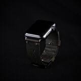 minimal X Apple Watch Uyumlu Kordon - Gerçek Deri ve El Yapımı - Haki 
