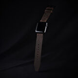 minimal X Apple Watch Uyumlu Kordon 42/44/45 mm - Gerçek Deri ve El Yapımı - Kestane Kahverengi 