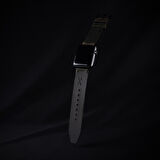 minimal X Apple Watch Uyumlu Kordon 42/44/45 mm - Gerçek Deri ve El Yapımı - Haki 