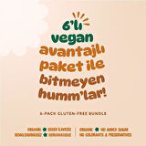 Organik Vegan Yulaf Bar Atıştırmalık Paketi - 6 adet (2 çeşit)