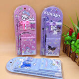 Sanrio My Melody Cinnamoroll Kuromi Kırtasiye Seti 12 Parça My Melody Kırtasiye Seti