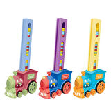 Domino Taşı Dizen Tren Pilli Sesli Işıklı Hareketli 60 Parça Eğitici Tren Oyunu