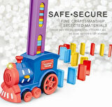 Domino Taşı Dizen Tren Pilli Sesli Işıklı Hareketli 60 Parça Eğitici Tren Oyunu