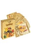 Pokemon Vmax Gold Card 55 Adet Altın Varaklı Kabartmalı Esnek Koleksiyon Pokemon Gold Kartı 55