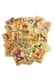 Pokemon Vmax Gold Card 55 Adet Altın Varaklı Kabartmalı Esnek Koleksiyon Pokemon Gold Kartı 55