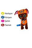 Paw Patrol Köpek Sesli Yürüyen Havlayan Tasmalı Oyuncak Kahve Rengi
