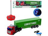 1:48 Uzaktan Kumandalı Şarjlı Tır Yeşil Renk Truck