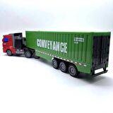 1:48 Uzaktan Kumandalı Şarjlı Tır Yeşil Renk Truck