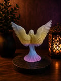 Rainbow Geçişli Kanatlı Melek Biblo Dekoratif Obje  3D Baskı Angel Figürü