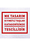 MK TASARIM Gerçek Yeşil Akik Taşı Bileklik (ARA KÜÇÜK TAŞLAR HEMATİT TAŞIDIR) Mk.020.010