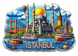 İstanbul Temalı Silikon Buzdolapı Süsü Magnet Alk5375