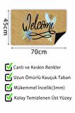 Welcome Kapı Önü Paspası Dekoratif Kapı Paspası Dış Mekân Paspas Ev İçi Paspası 45x70cm