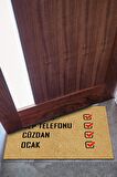 Hatırlatıcı Kapı Önü Paspası Dekoratif Kapı Paspası Dış Mekân Paspas Ev İçi Paspası 45x70cm