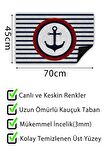 Marina Kapı Önü Paspası Dekoratif Kapı Paspası Dış Mekân Paspas Ev İçi Paspası 45x70cm