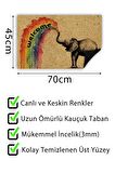 Welcome Fil Kapı Önü Paspası Dekoratif Kapı Paspası Dış Mekân Paspas Ev İçi Paspası 45x70cm
