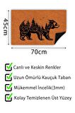 Ayı Kapı Önü Paspası Dekoratif Kapı Paspası Dış Mekân Paspas Ev İçi Paspası 45x70cm