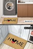 Home Kapı Önü Paspası Dekoratif Kapı Paspası Dış Mekân Paspas Ev İçi Paspası 45x70cm