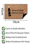 Umarım Rakı Kapı Önü Paspası Dekoratif Kapı Paspası Dış Mekân Paspas Ev İçi Paspası 45x70cm