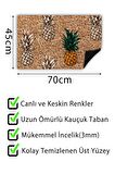 Ananas Kapı Önü Paspası Dekoratif Kapı Paspası Dış Mekân Paspas Ev İçi Paspası 45x70cm