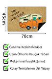 Karavan Kapı Önü Paspası Dekoratif Kapı Paspası Dış Mekân Paspas Ev İçi Paspası 45x70cm