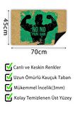 No Pain No Gain Kapı Önü Paspası Dekoratif Kapı Paspası Dış Mekân Paspas Ev İçi Paspası 45x70cm