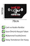 No Pain No Gain Kapı Önü Paspası Dekoratif Kapı Paspası Dış Mekân Paspas Ev İçi Paspası 45x70cm
