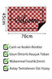 Kapı Önü Paspası Dekoratif Kapı Paspası Dış Mekân Paspas Ev İçi Paspası 45x70cm
