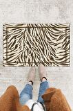 Zebra Kapı Önü Paspası Dekoratif Kapı Paspası Dış Mekân Paspas Ev İçi Paspası 45x70cm