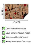 Kapı Önü Paspası Dekoratif Kapı Paspası Dış Mekân Paspas Ev İçi Paspası 45x70cm