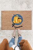 Vespa Kapı Önü Paspası Dekoratif Kapı Paspası Dış Mekân Paspas Ev İçi Paspası 45x70cm