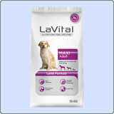 LaVital Kuzu Etli Büyük Irk Yetişkin Kuru Köpek Maması 15 KG