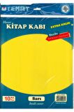 Hazır Kitap Kaplığı Buzlu Sarı 10 Adet