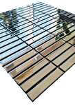 Mutfak tezgah arası ve iç mekan kaplama ve dekorasyon uygulamaları için, 15x73mm. Gümüş Krom, 30x30cm. Fileli Kristal Mozaik.
