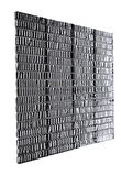 Mutfak tezgah arası ve iç mekan kaplama ve dekorasyon uygulamaları için, 15x73mm. Gümüş Krom, 30x30cm. Fileli Kristal Mozaik.