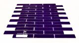 Mutfak Tezgah Arası ve tüm yaşam alanları için Kristal Cam Mozaik. Cam ölçüsü: 20x98 mm. File ölçüsü: 30x30 cm. ( 1 Kutu = 11File Karo = 1 m2 Fiyatıdır. )