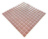 Mutfak tezgah arası, Havuz, Banyo, Sauna, Spa, iç , dış, zemin, duvar, kaplama ve dekorasyon uygulamalarında tüm yüzeyler için, 25x25mm. Pembe, 31.5x31.5cm. Fileli Cam Mozaik.