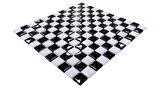 Mutfak tezgah arası, Havuz, Banyo, Sauna, Spa, iç , dış, zemin, duvar, kaplama ve dekorasyon uygulamalarında tüm yüzeyler için, 25x25mm. Siyah-Beyaz, Damalı, 31.5x31.5cm. Fileli Cam Mozaik.
