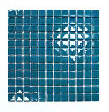 Mutfak tezgah arası, Havuz, Banyo, Sauna, Spa, iç , dış, zemin, duvar, kaplama ve dekorasyon uygulamalarında tüm yüzeyler için, 25x25mm. Turkuaz, 31.5x31.5cm. Fileli Cam Mozaik.