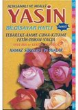 Yasin Açıklamalı ve Mealli Biisayar Hatlı Fihristli (Orta Boy Sarı)