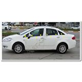 Markadan Fiat Linea Krom Cam Çıtası 2006-2018 8 Parça Paslanmaz Çelik
