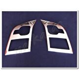 Markadan Ford Transit Krom Far Çerçevesi 2007-2013 2 Parça Paslanmaz Çelik