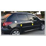 Markadan Peugeot 206 Krom Kapı Kolu 1998-2012 4 Kapı Paslanmaz Çelik