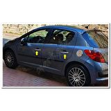 Markadan Peugeot 207 Krom Kapı Kolu 2006-2012 4 Kapı Paslanmaz Çelik