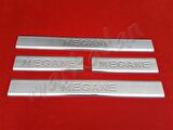 Markadan Renault Megane 2 Krom Kapı Eşiği 2004-2010 4 Parça Paslanmaz Çelik