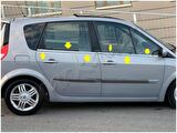 Markadan Renault Scenic 2 Krom Cam Çıtası 2003-2009 4 Parça Paslanmaz Çelik