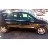 Markadan Renault Scenic 2 Krom Cam Çıtası 2003-2009 4 Parça Paslanmaz Çelik