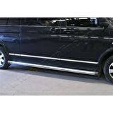 Markadan VW T5 Transporter Uzun Şasi Tek Sürgülü Krom Yan Kapı Çıtası 2003-2014 6 Parça Paslanmaz Çelik