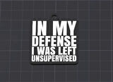 In my defense Anahtarlık - Çevre Dostu PLA