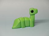 Eklemli Brontosaurus Anahtarlık 1 Adet - Çevre Dostu PLA